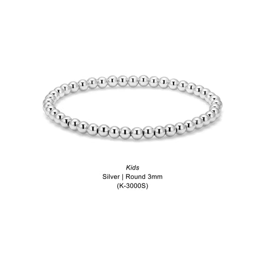 Kids Silver | Round 3mm
