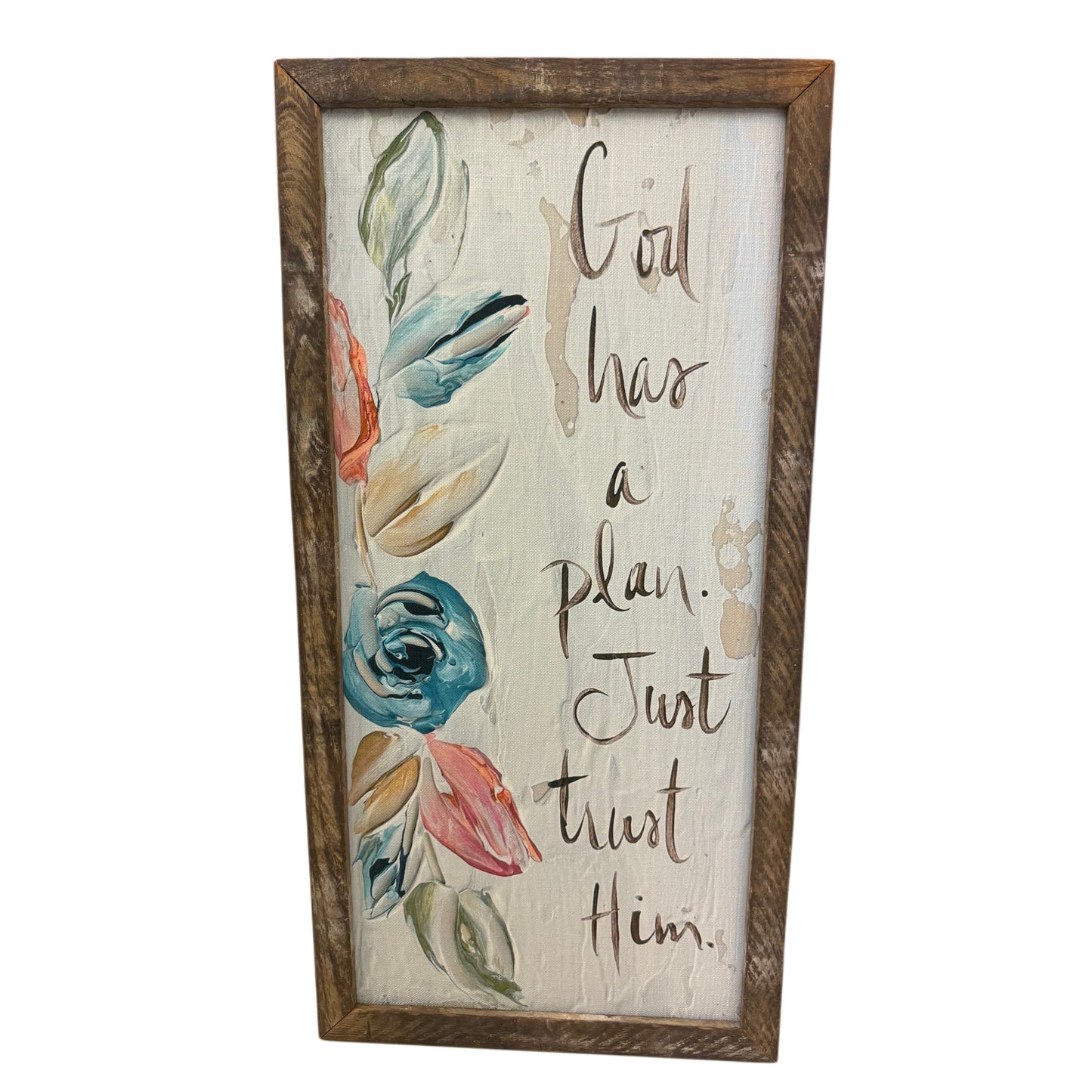 God has a Plan Painting 18x36