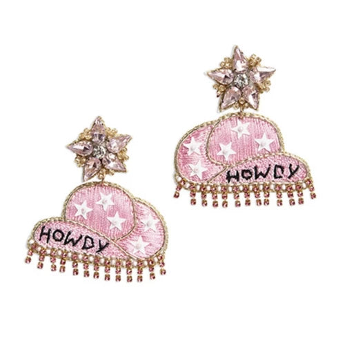 Howdy Hat Earrings