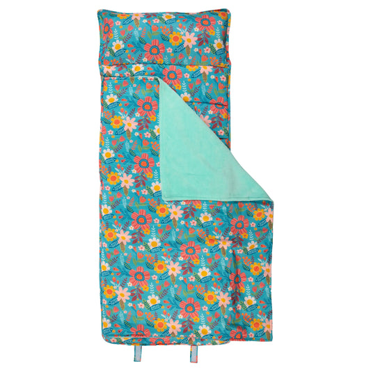 Turquoise Floral Nap Mat