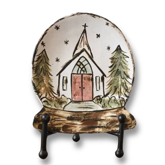 Starry Night Church Dish