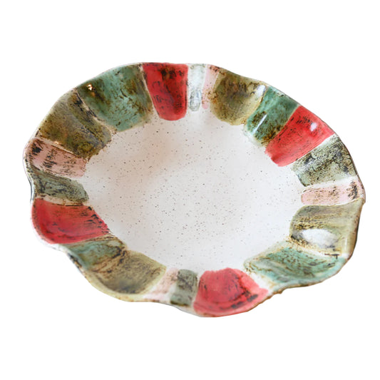 Candy Stripe Mini Freeform Bowl