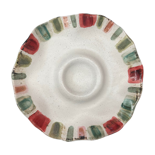 Candy Stripe Appetizer Serving Dish