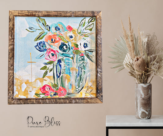 Bright Blooms Painting 24x24