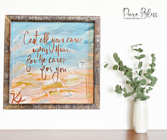 He Cares For You Painting 24x24