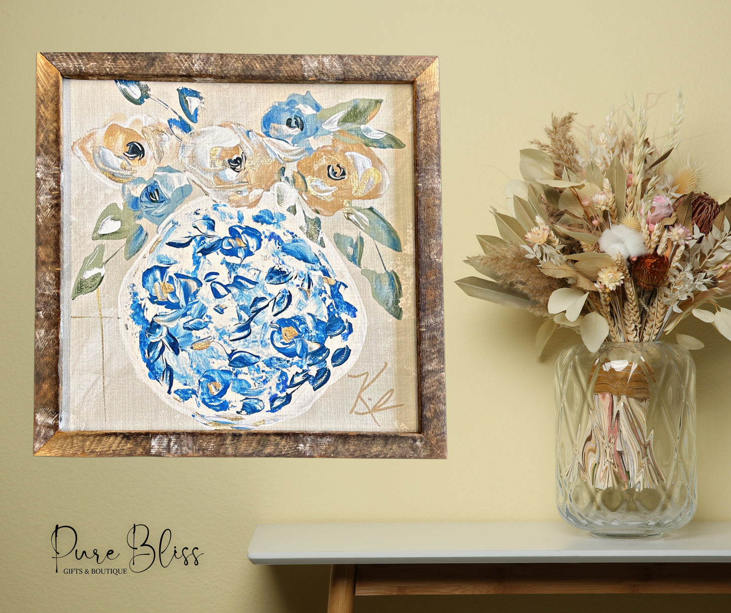 Blooming Blues Painting 24x24