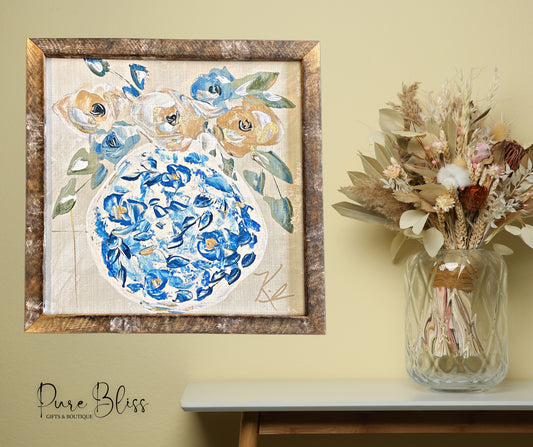 Blooming Blues Painting 24x24