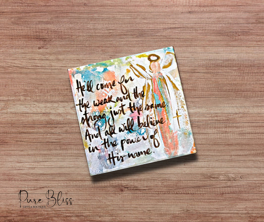 Power Of His Name Coaster