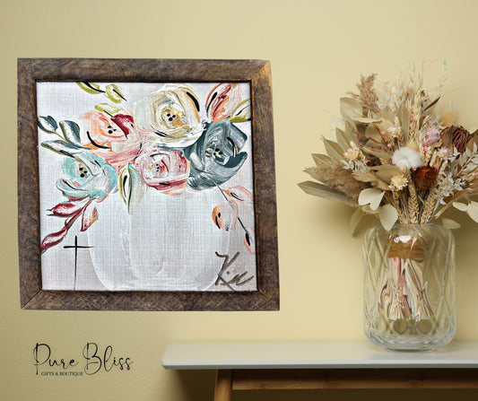 Faithful Petals Painting 18x18