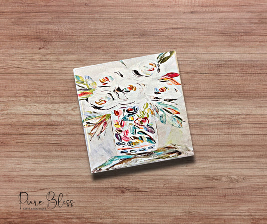 Speckled Flower Vase Coaster