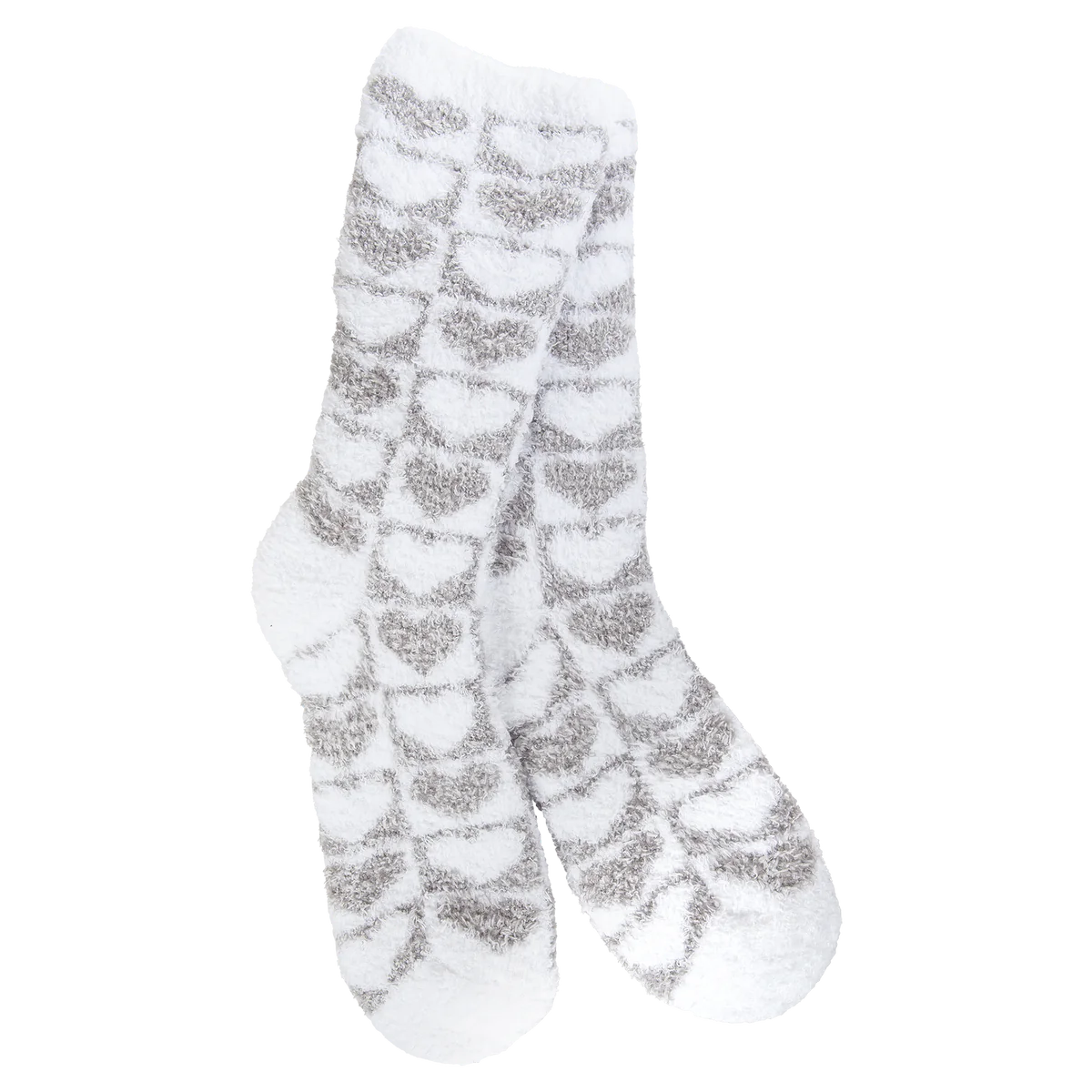 Worlds Softest Socks + Checkered Heart Grey