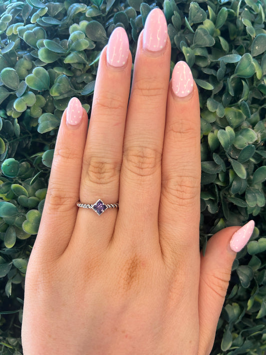 Purple Rain Diamond Ring