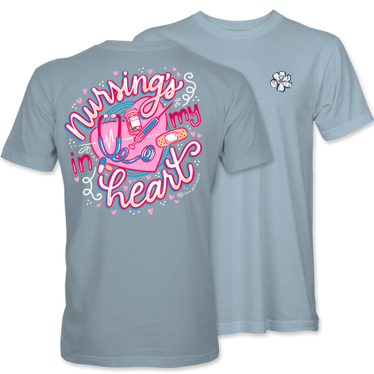 Nursing Is In My Heart Tee