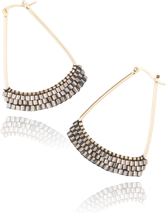 TIERED BEEDED EARRINGS