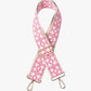 Clover - Pink/White Guitar Strap