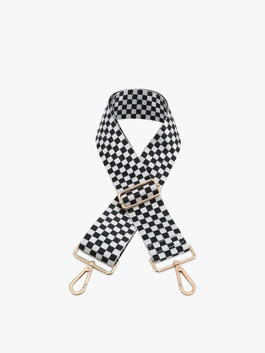 Checkered - Black/White Guitar Strap