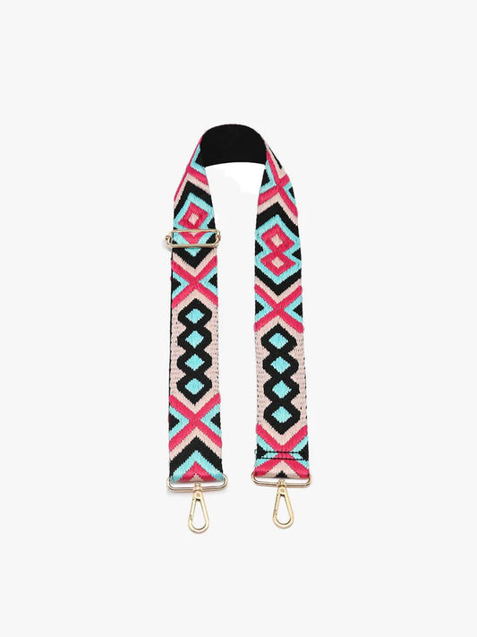 Bohemain - Mint/Fuchsia Guitar Strap