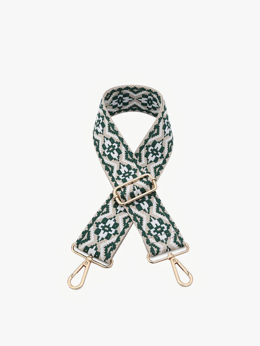 Tribal - Hunter Green Guitar Strap