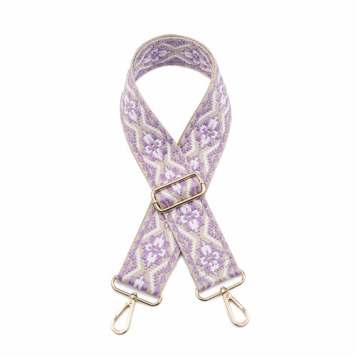 Tribal - Purple/White Guitar Strap