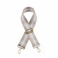 Striped - Taupe/Silver Guitar Strap