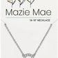 Silver Open Circle Necklace