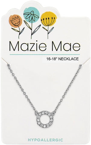 Silver Open Circle Necklace