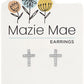 Silver Cross Stud Earrings