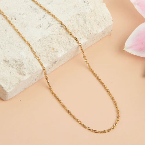 16” Twisted Chain Necklace