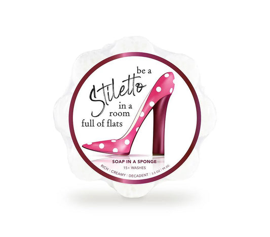 Stiletto Soap in a Sponge