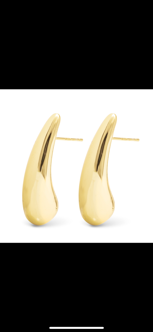 Gold Michelle Polished Droplet