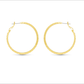 Gold Leilani Polished Braided Large Hoop