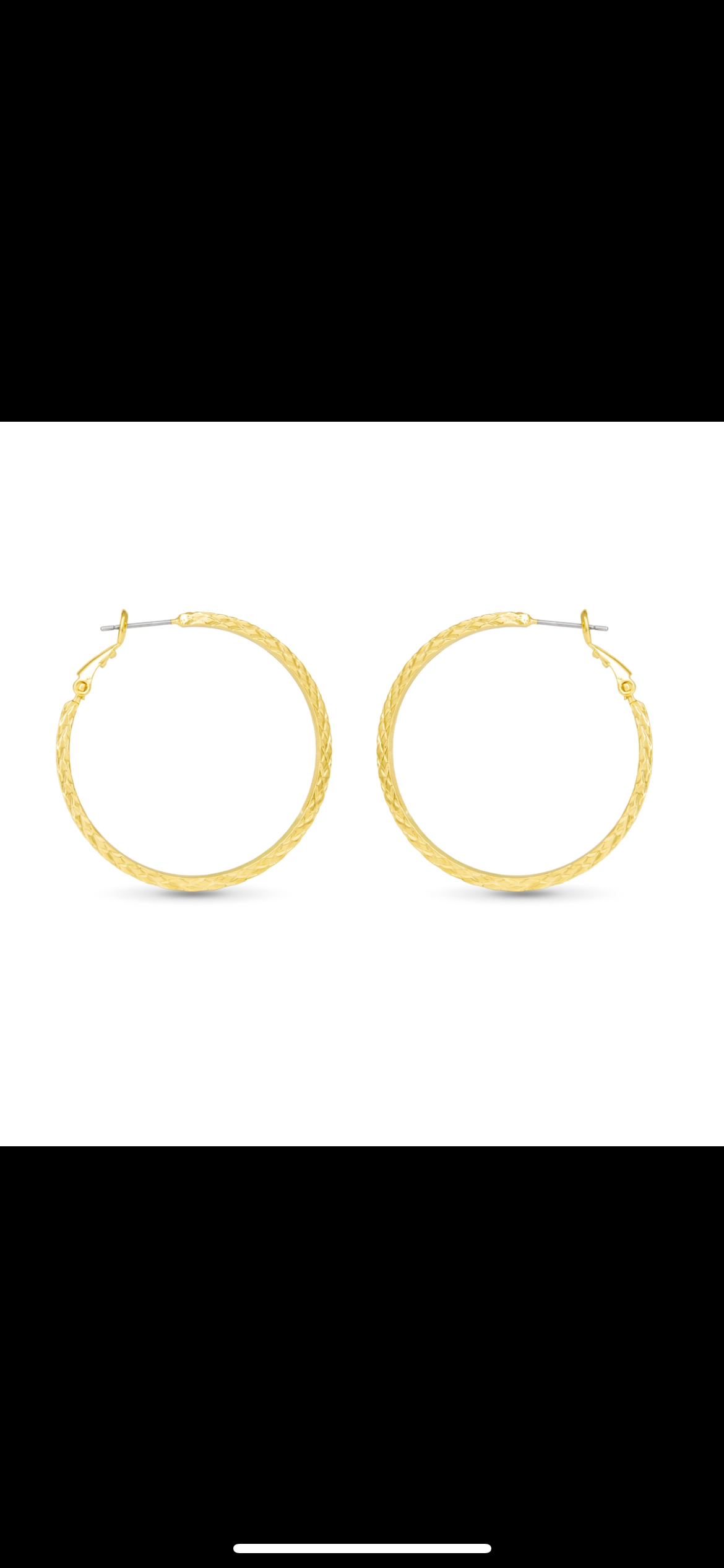 Gold Leilani Polished Braided Large Hoop