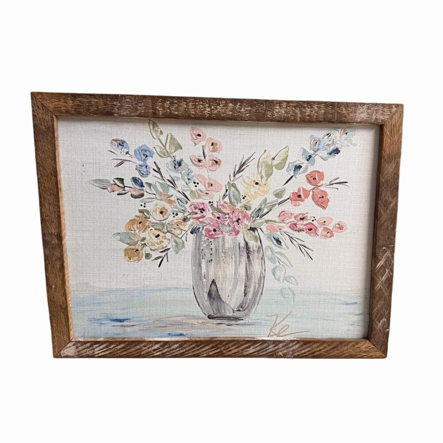 Pastel Floral Vase Painting