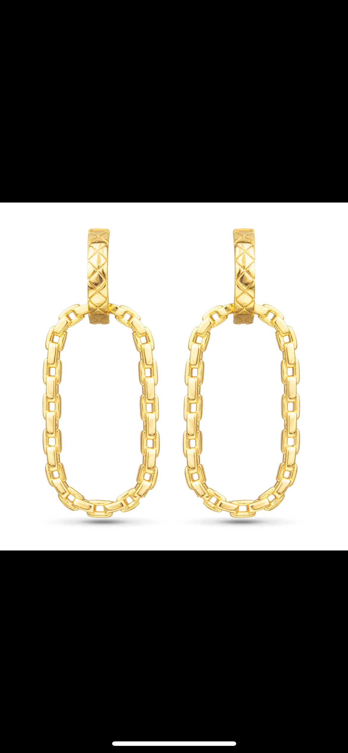 Gold - Chiara Polished Chain Link Drop