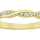 Gold Diamond Twisted Ring