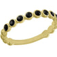 Black Stone Gold Ring