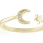 Gold Moon & Star Ring