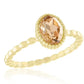 Oval Stone Gold Ring