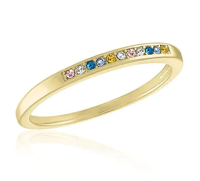 Colorful Mini Gold Ring
