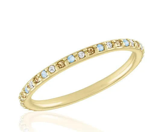 Pastel Eternity Ring