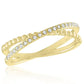 Gold Crossover Ring