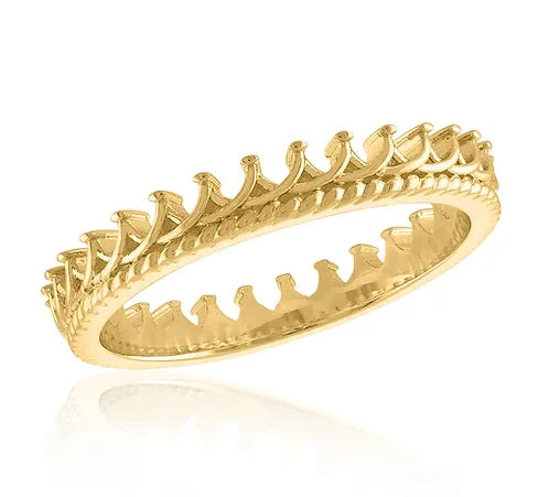 Gold Crown Ring