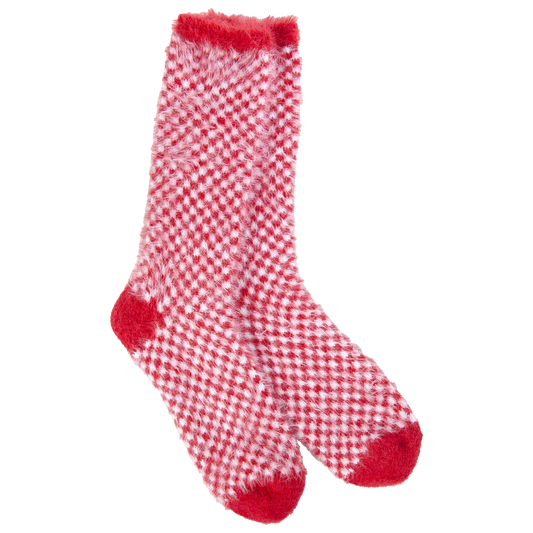 World's Softest Socks + Feather Check Crew