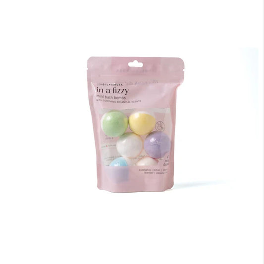 Lemon Lavender + Fizzy Mini Bath Bombs