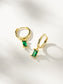 Skosh + Gold Baguette Birthstone Huggy Hoop Earring Collection