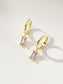 Skosh + Gold Baguette Birthstone Huggy Hoop Earring Collection
