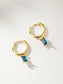 Skosh + Gold Baguette Birthstone Huggy Hoop Earring Collection