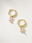 Skosh + Gold Baguette Birthstone Huggy Hoop Earring Collection