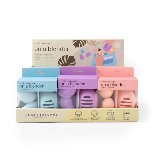 Lemon Lavender + On A Blender Makeup Sponge & Case