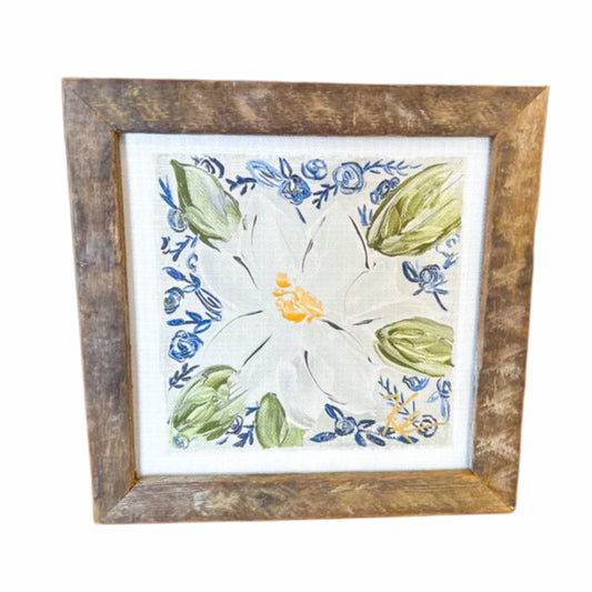 White Magnolia Painting 24x24